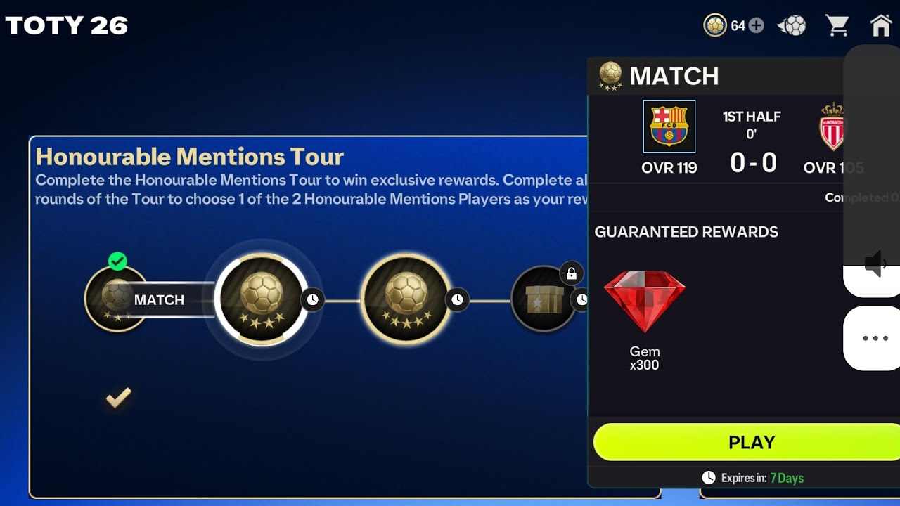 FC Barcelona vs. AS Monaco. Honourable Mentions. FC Mobile 