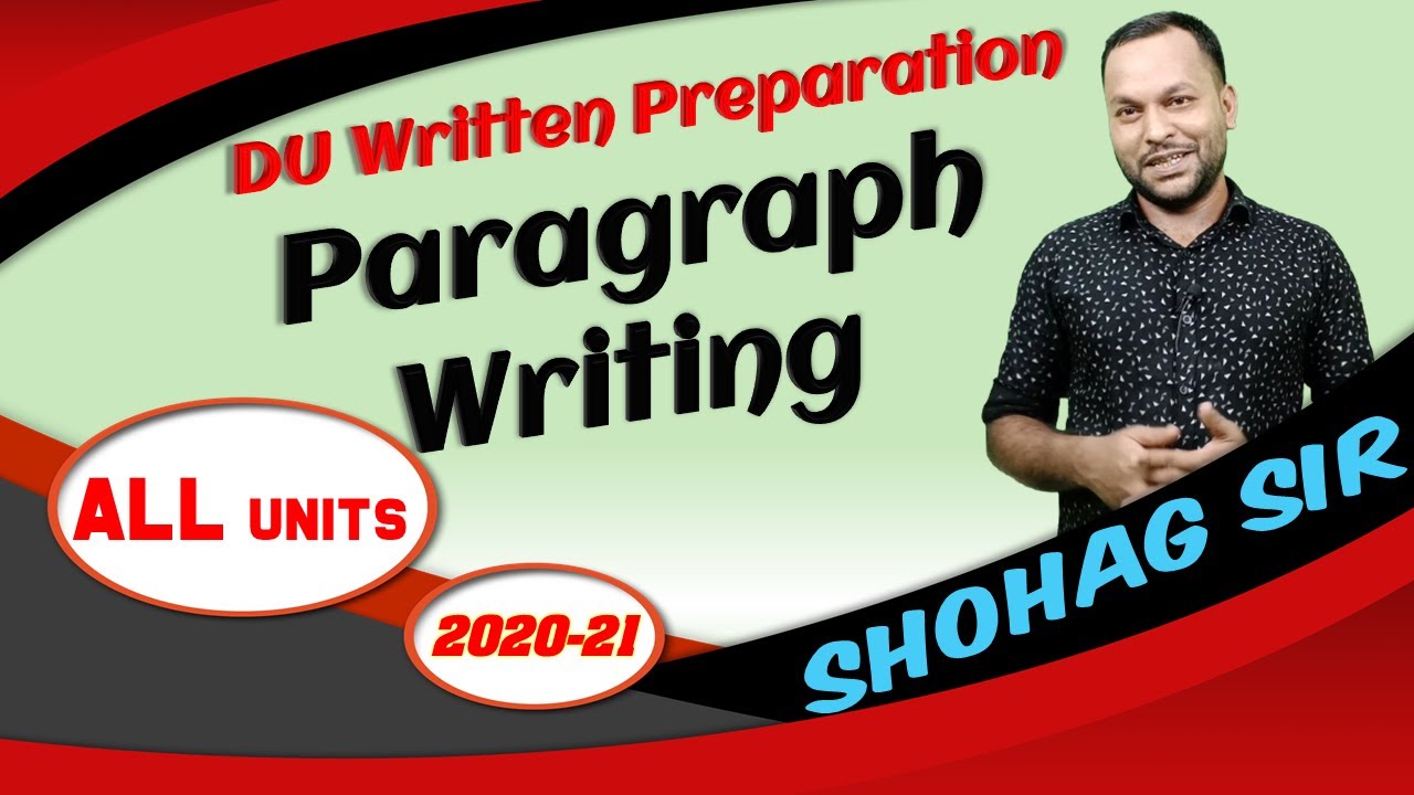 DU Admission Test🔥Written Suggestion for All Units🔥Paragraph Writing🔥Shohag Sir