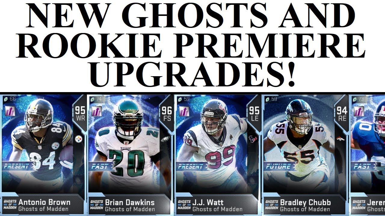 NEW GHOSTS AND PRESENTS TODAY! JJ WATT, ANTONIO BROWN, AND MORE! MADDEN 19 ULTIMATE TEAM
