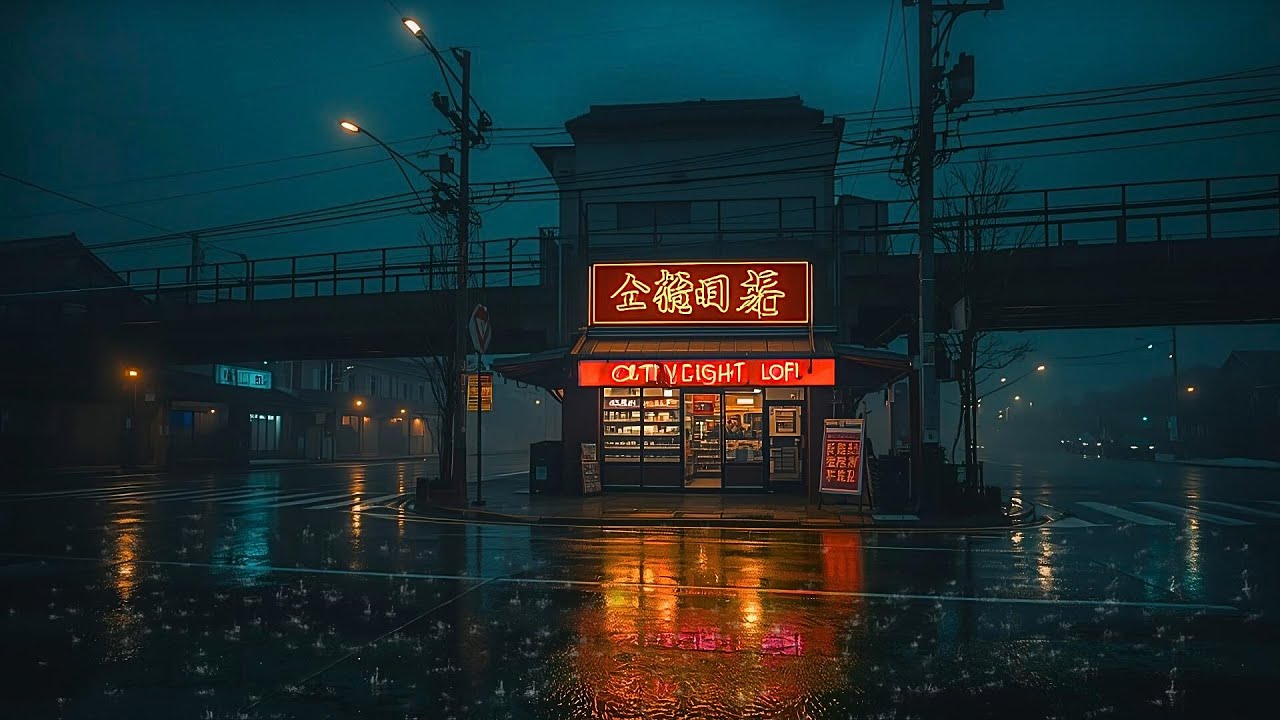 Rainy Streets of ’88 🌧️ | Retro Japanese Night Ambience