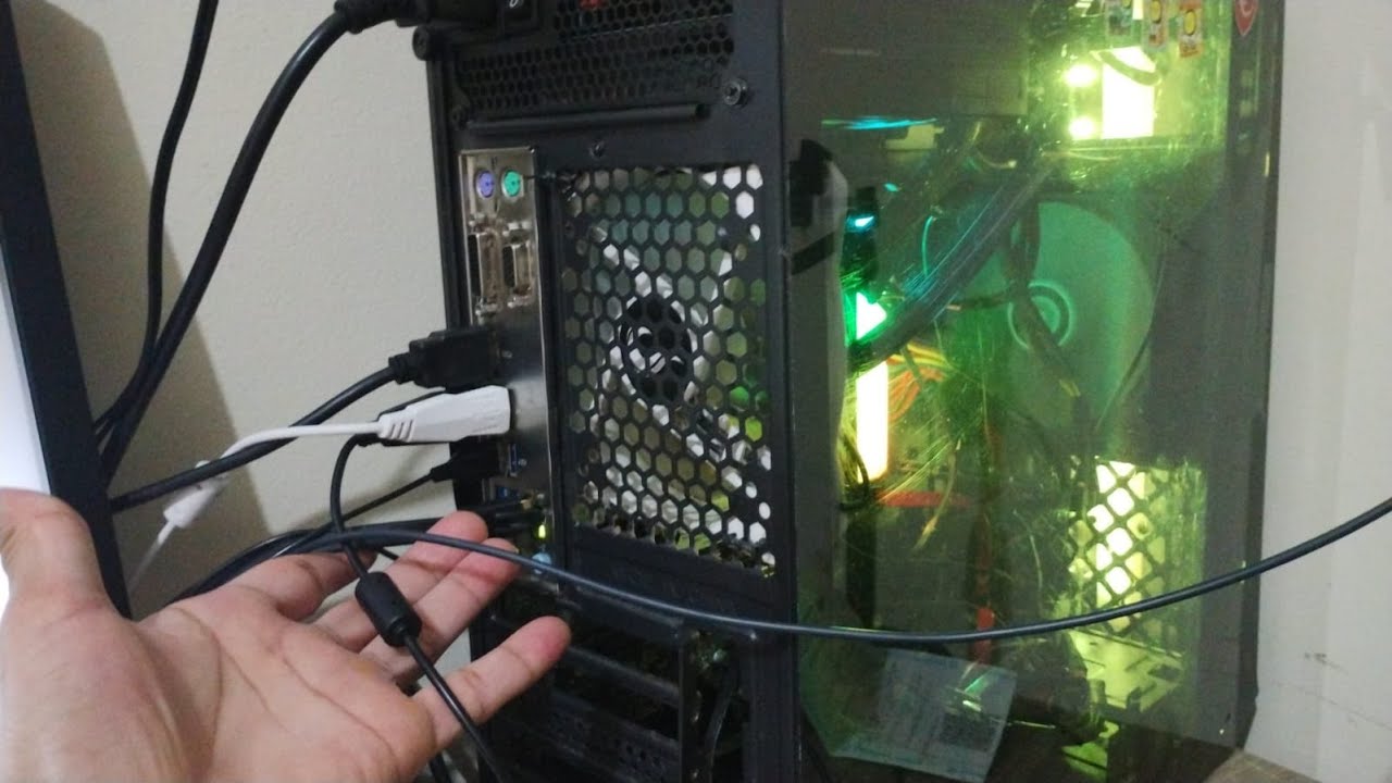 COMO LIGAR CABOS DO PC GAMER QUE CHEGOU? COMPLETO 2024 + MONITOR, PLACA DE VIDEO, PLACA M&Atilde;E E MOUSE