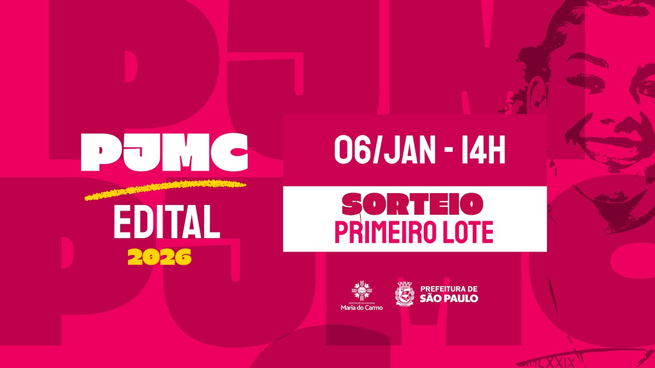 Sorteio PJMC 2026 - Primeiro lote