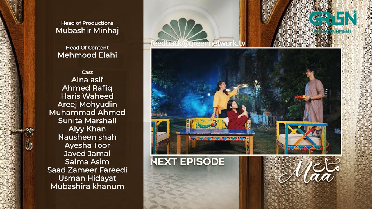Teaser : Maa Episode 09 | Aina Asif - Ahmed Rafique - Sunita Marshall | Green TV Dramas