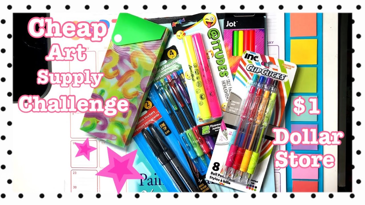 Cheap Art Supply Challenge (Dollar Store Edition)