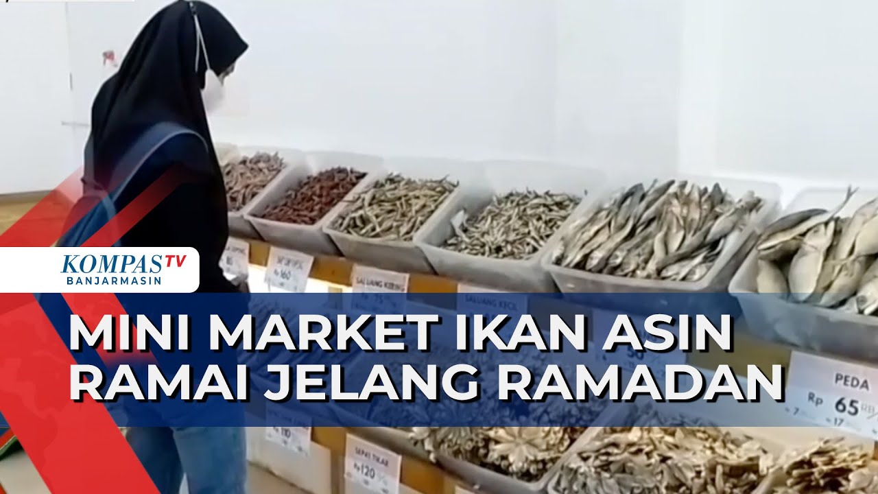Mini Market Ikan Asin di Banjarbaru Ramai Pembeli Jelang Ramadan