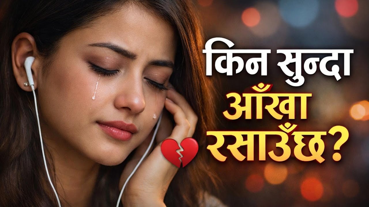 किन सुन्दा आँखा रसाउँछ? 💔 | Heart Touching Nepali Sad Song | Nepali Sad Song 💔 #pahilovibe