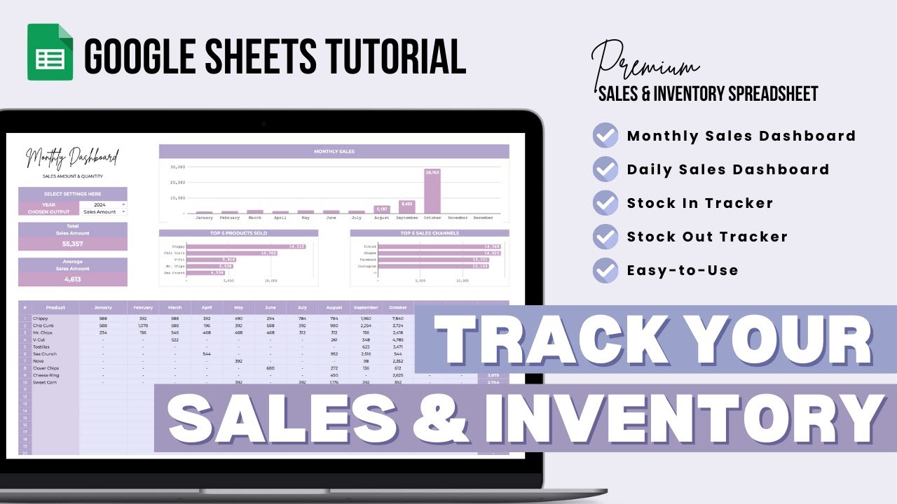 How to Track your Sales & Inventory | Google Sheets Template