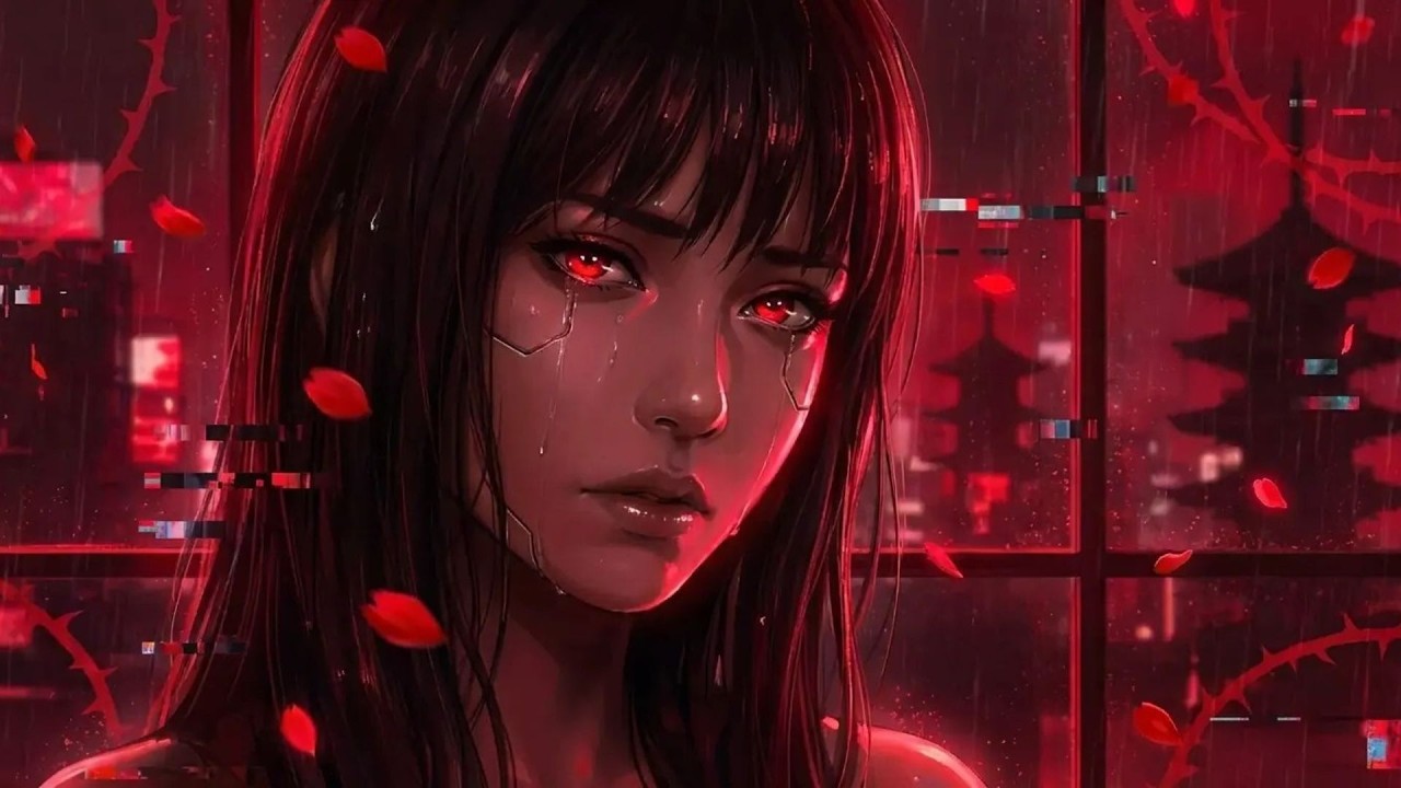 Scarlet Requiem | Original Dark Electronic Album | 1 Hour of Cyberpunk Ambient Music
