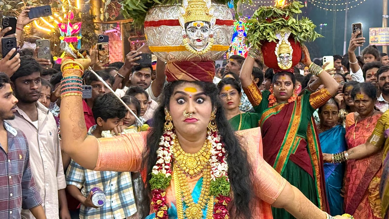 Jogini Shyamala Devi Sigam At Chittaramma Jatara 2026 | Shyamala Devi Bonam At Bonalu 2026 Hyderabad