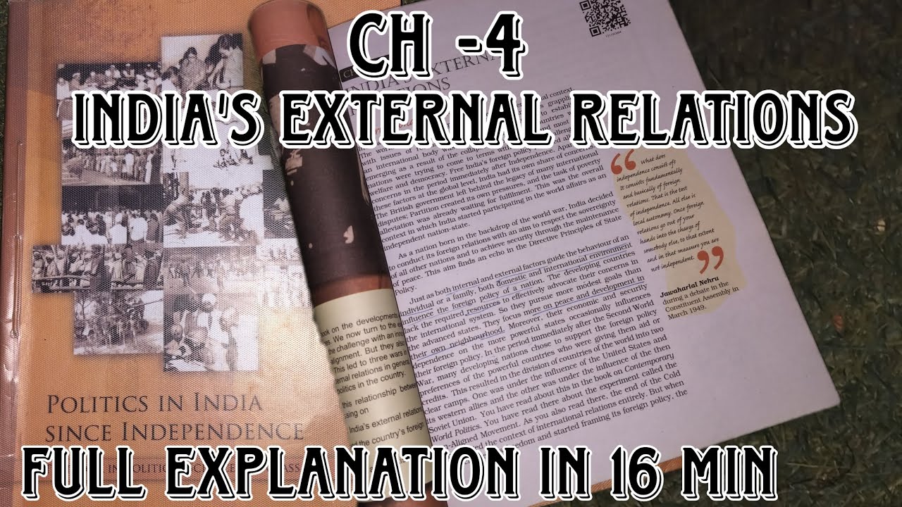 Class 12 Political Science Chapter 4 India's External Relations| Full explanation with notes
