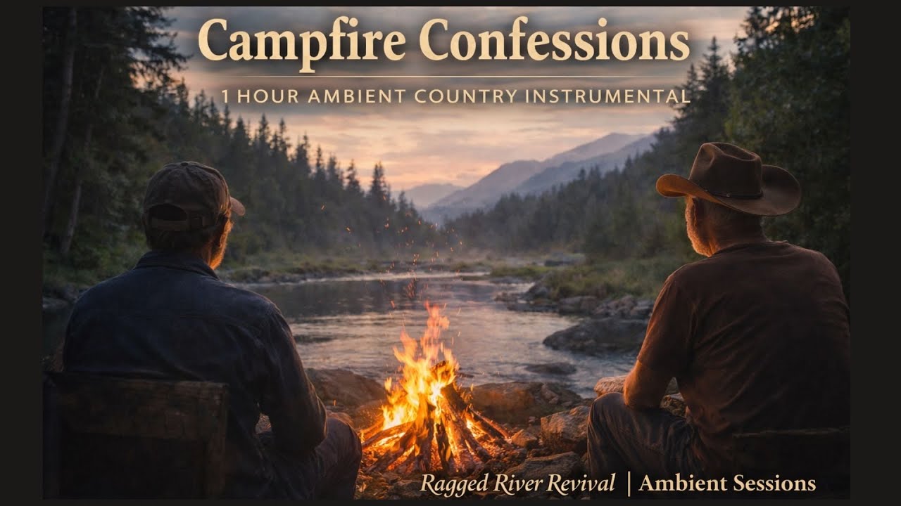 Campfire Confessions1 Hour Ambient Country Instrumental - Ragged River Revival | Ambient Sessions