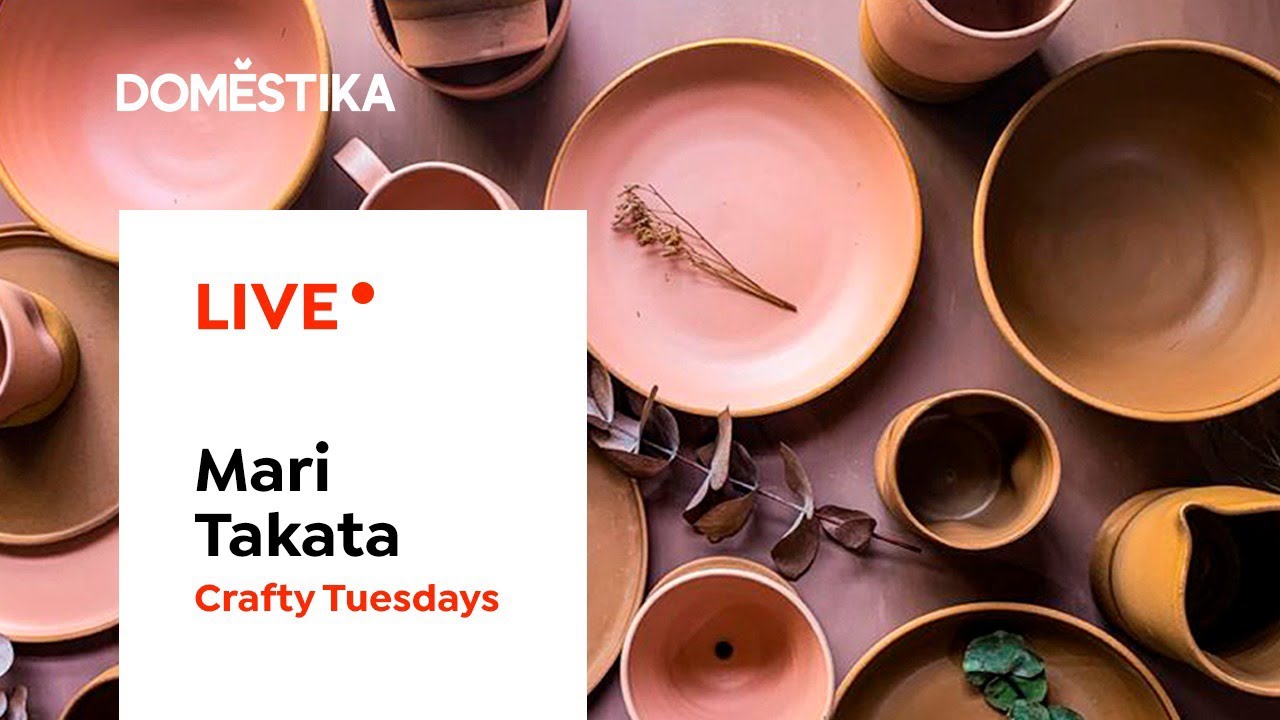 CERÂMICA utilitária e modelagem de pratos com Mari Takata - Crafty Live | Domestika Brasil
