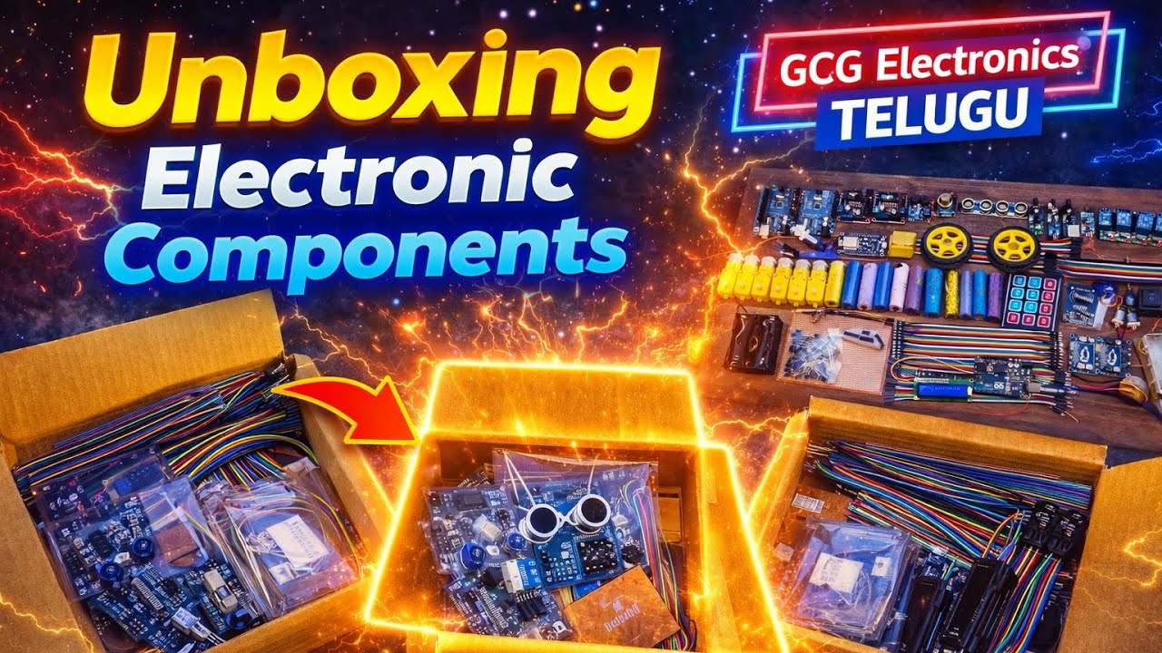 Unboxing 50+ Electronic Components 🤯 | Arduino Projects Starter Kit | Telugu