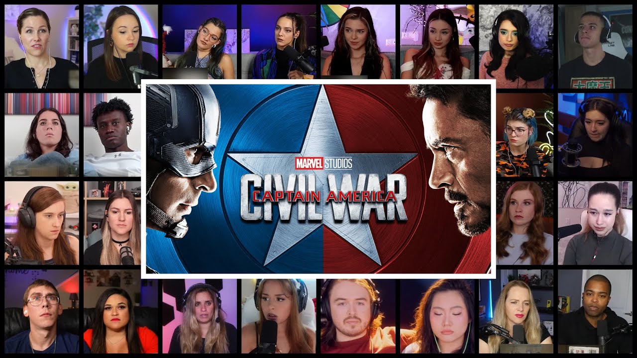 Captain America : Civil War (2016) Movie Reaction Mashup