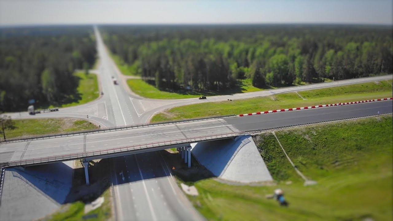 Novosibirsk 4k drone Новосибирск с высоты птичьего полета, Северный объезд