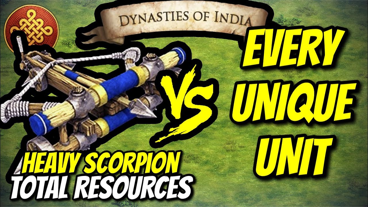 HEAVY SCORPION (Chinese) vs EVERY UNIQUE UNIT (Total Resources) | AoE II: DE