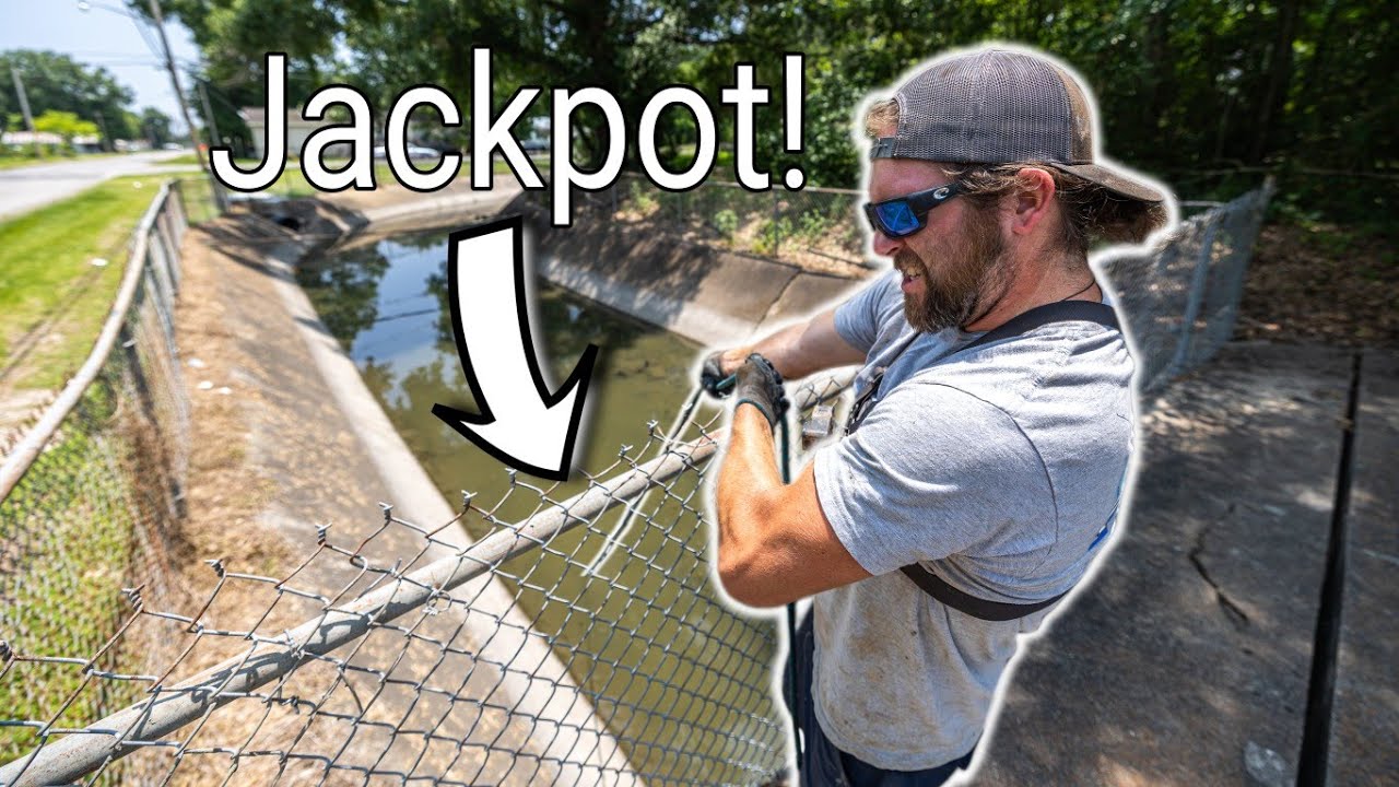 Magnet Fishing A Sketchy Area - Found The JACKPOT!
