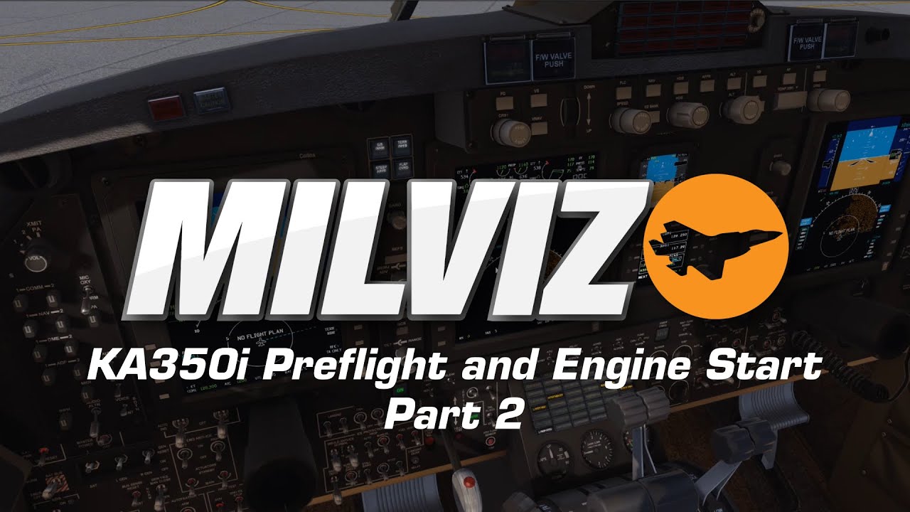 MilViz KA350i Pre-flight and Engine Start pt.II