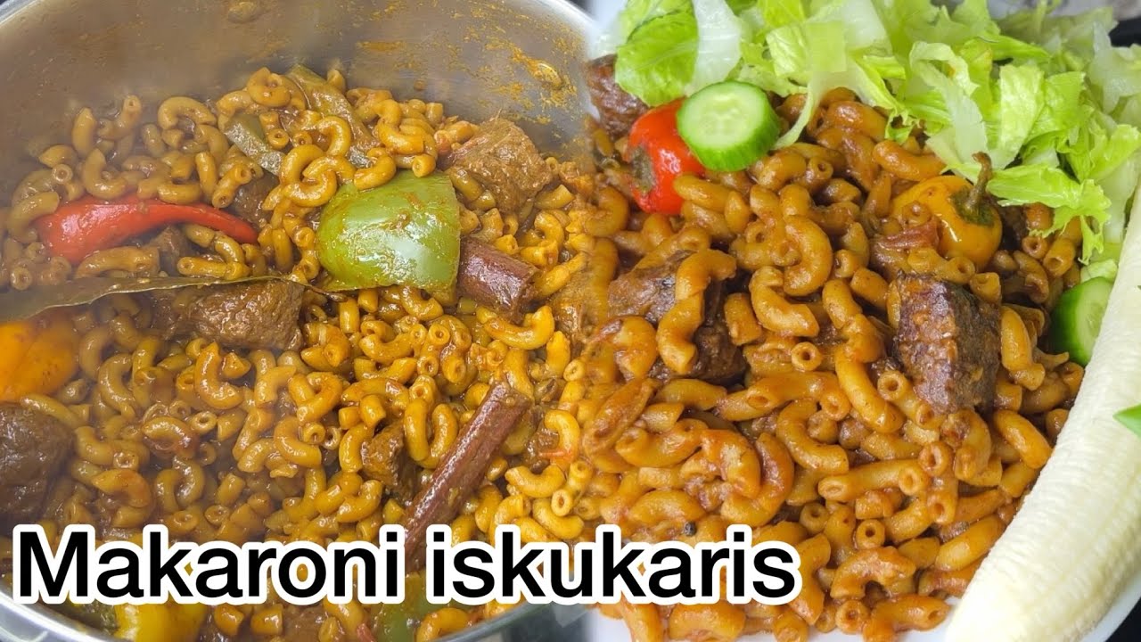 Baasto makarooni iskukaris aad umacanbadan |qado dhamestiran |macaroni pasta makaroonidi TikTok 🤤👌