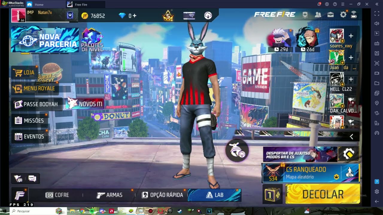 EMULADOR BLUESTACKS 4.300 🎉 NÃO CRASHA✅MELHOR PRA PC FRACO, FF V7A ATUALIZADO!!!!!