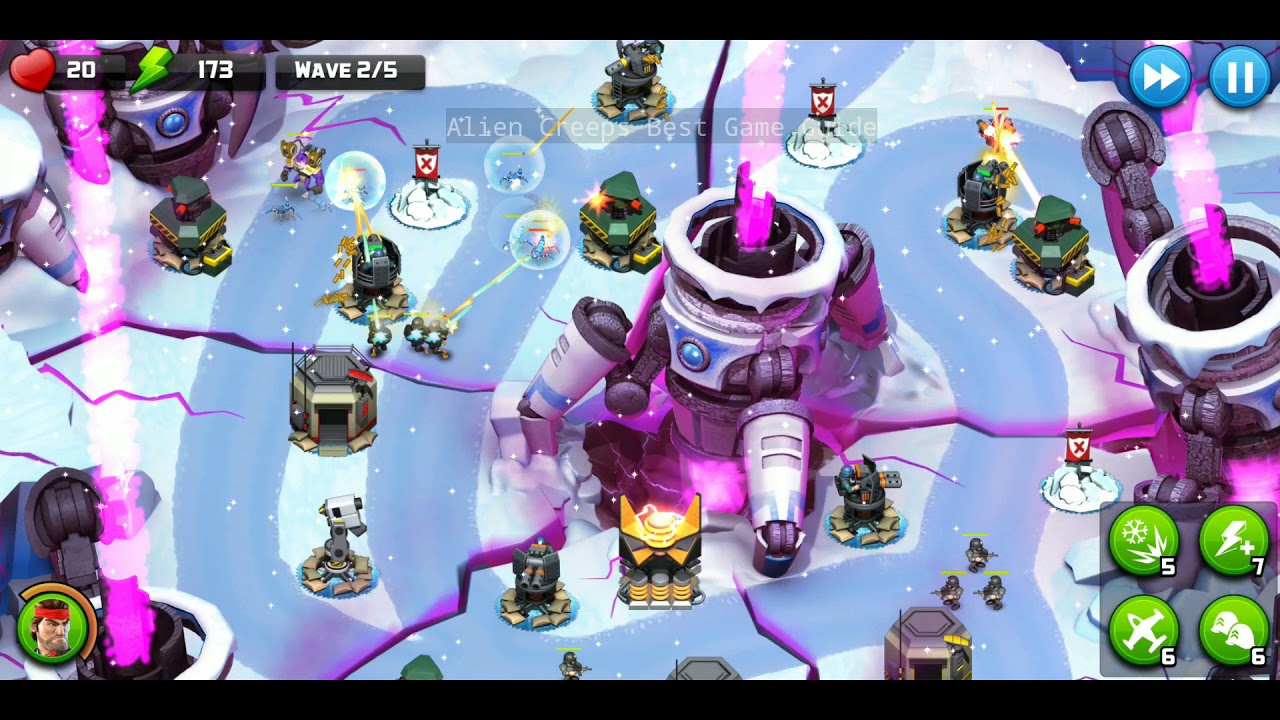 Alien Creeps Level 26 Midnight ridge 3 stars Campaign Without Extra Hero