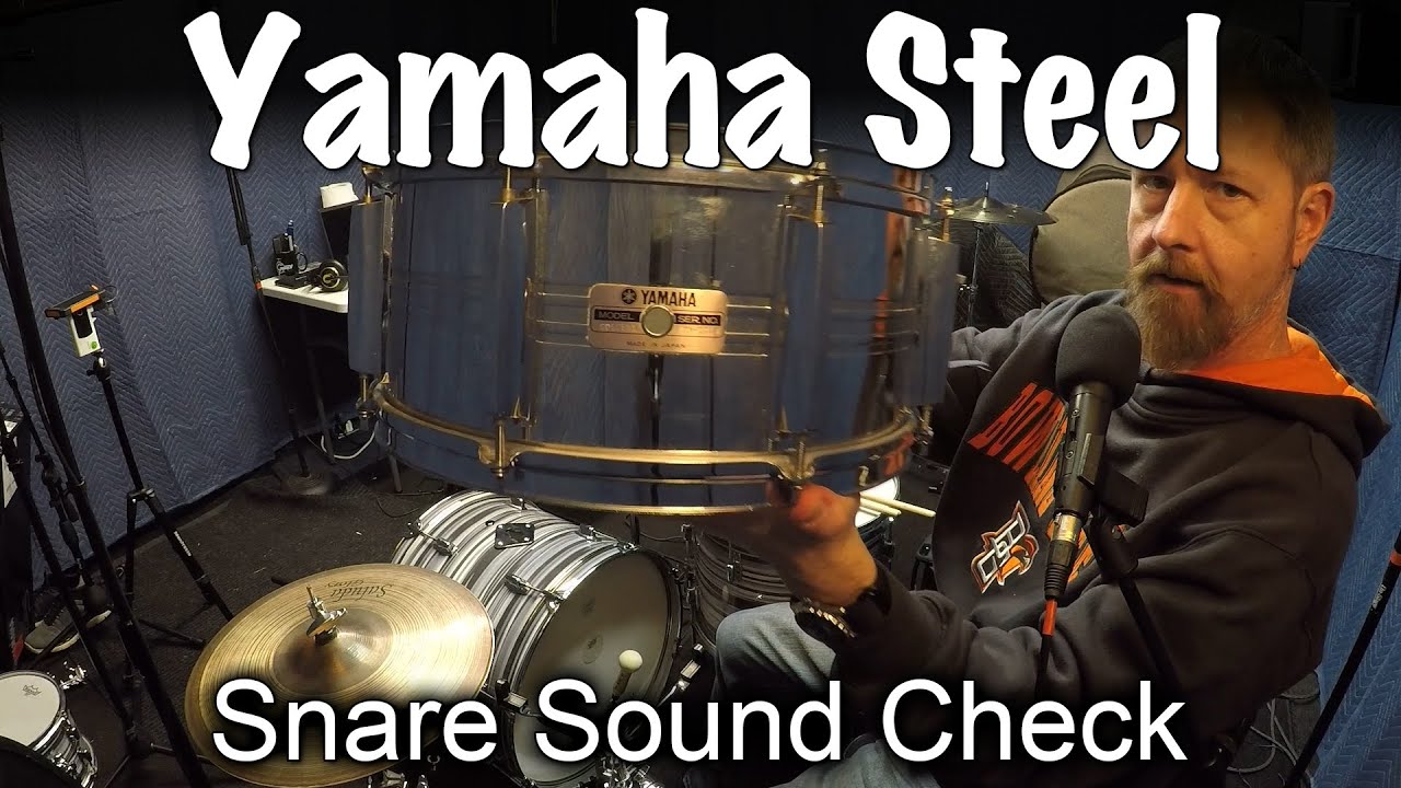 Snare Drum Sound Check - Yamaha Steel Snare SD565MA 14x6.5