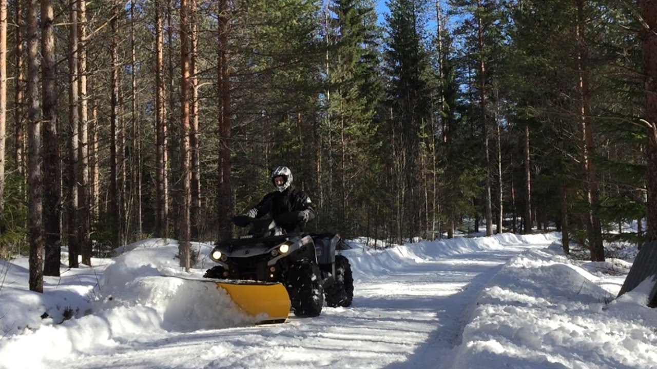 Plowing Snow | Can-am Outlander - AtvP Work