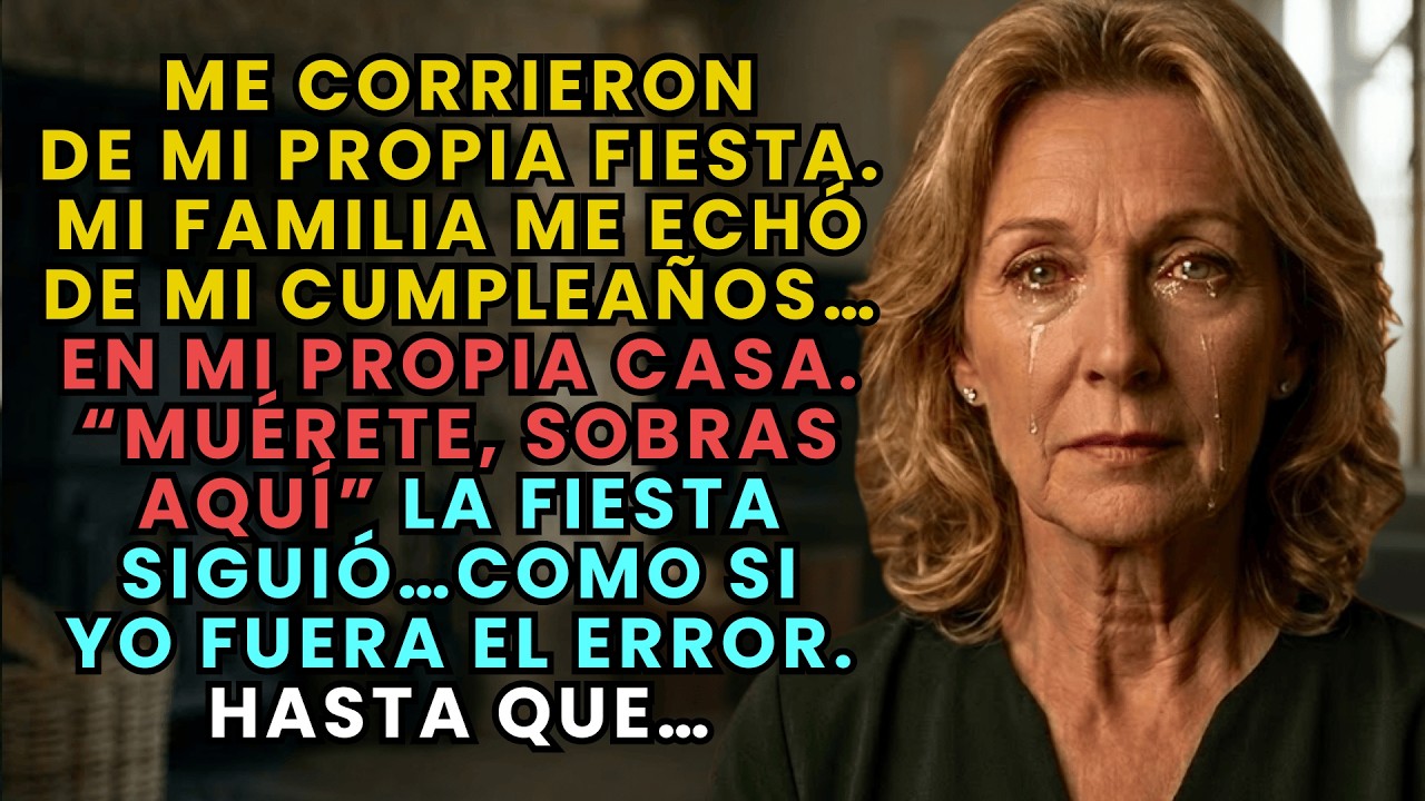 ME SACARON DE MI CUMPLEAÑOS… en mi propia casa. “MUÉRETE, SOBRAS AQUÍ”  QUEDÉ SOLA pero cuando…