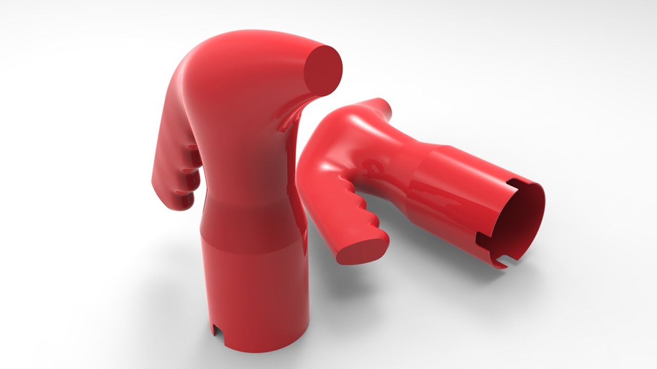 Solidworks Surfaces Nozzle Tutorial / Solidworks Nozzle Uygulaması