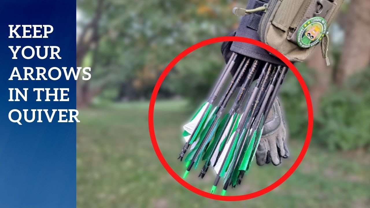 How to stop arrows from falling out of a back quiver