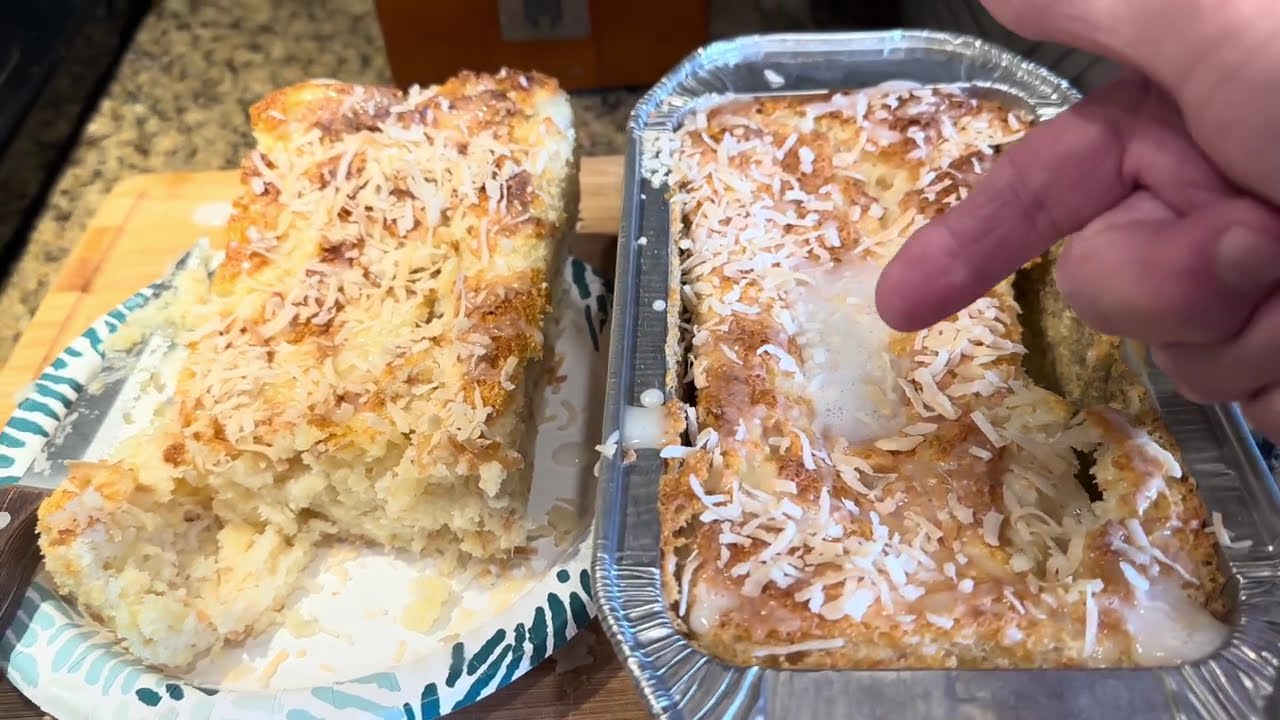 This 2-Ingredient Pineapple Angel Food Cake Is Shockingly Good (Coconut Glaze!)