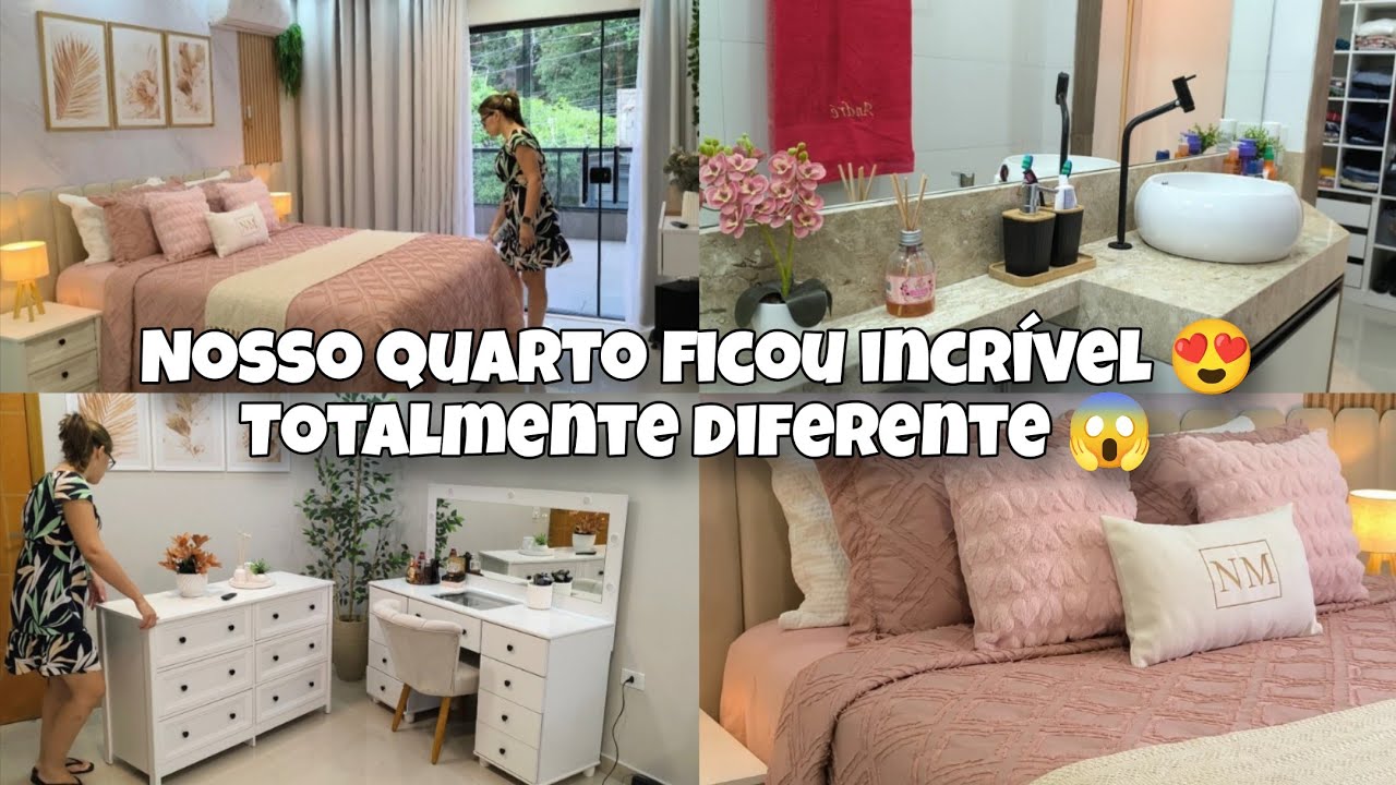 MUDANÇA TOTAL NA DECORAÇÃO 💖| cama POSTA ROMÂNTICA 💞| FAXINA CAPRICHADA| decorei e amei 
