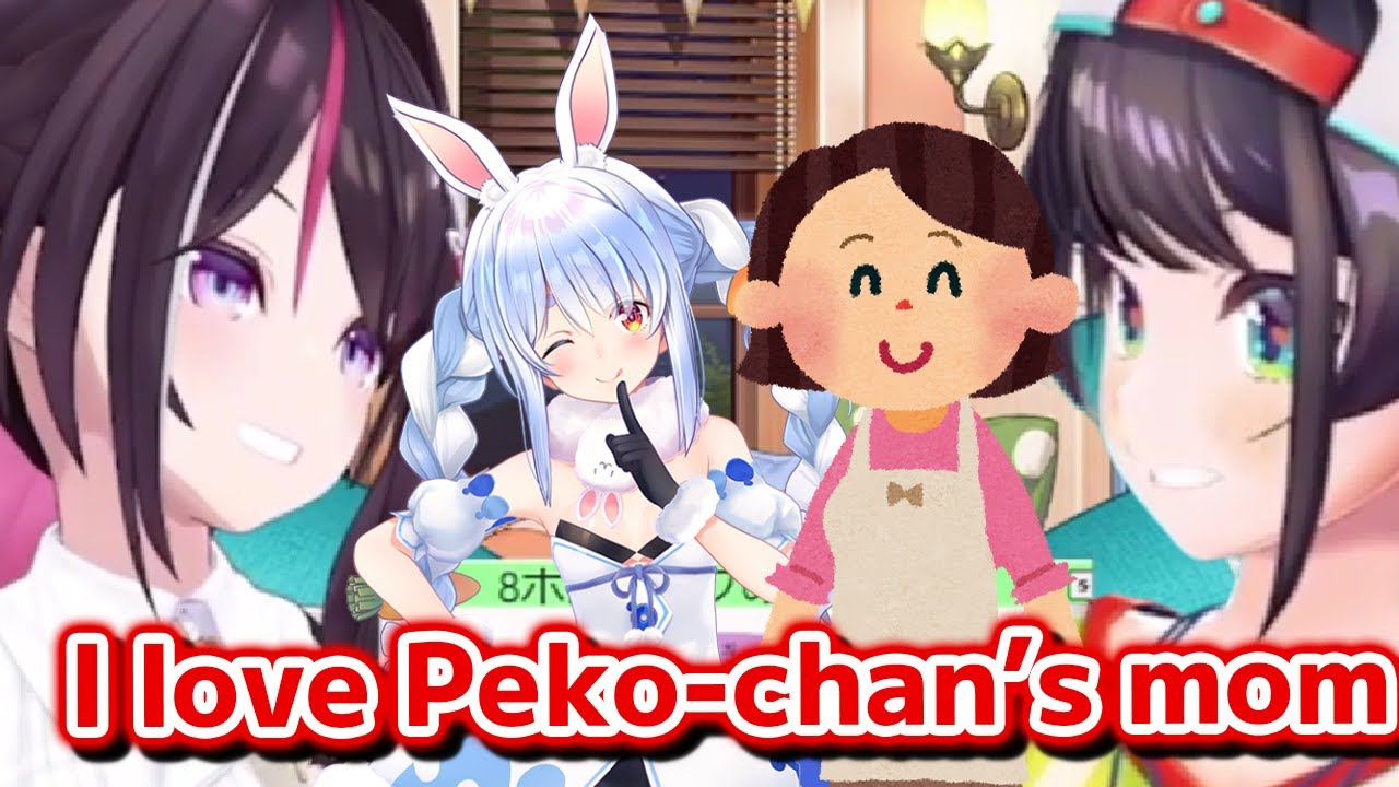 AZKi loves to watch Pekora's mom and Pekora talking together on a stream  [Hololive Eng Sub]