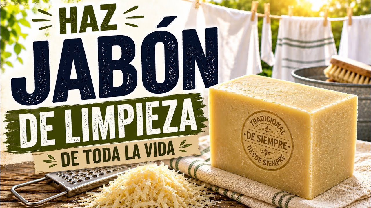 Haz JABÓN ARTESANAL para limpieza #diy #jabonesartesanales