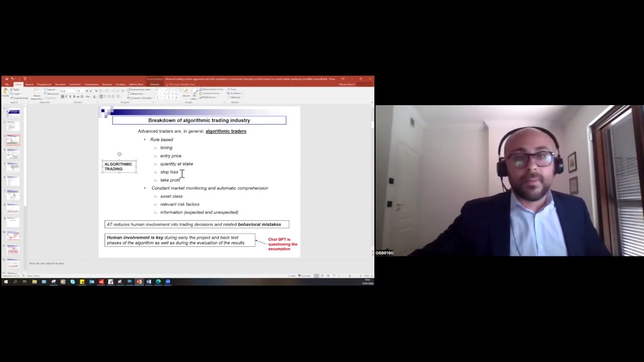 'Advanced trading systems' - Alfonso Puorro @Phinance OS