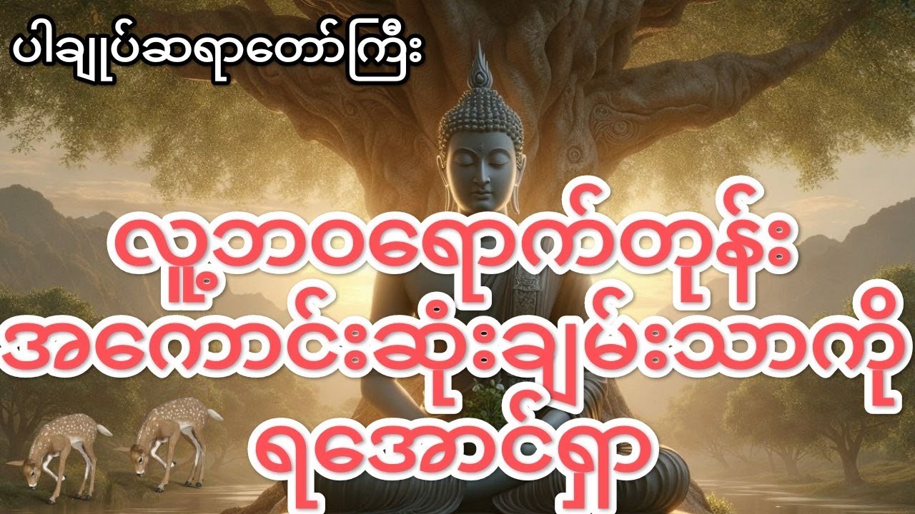 #တရားတော် လူ့ဘဝရောက်တုန်း အကောင်းဆုံးချမ်းသာကို ရအောင်ရှာ