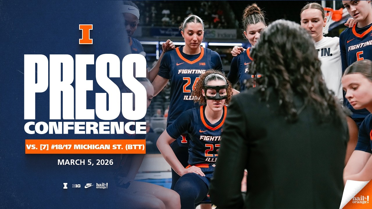 Illinois Women's Basketball | HC Shauna Green, C. Parchment, M. Webber Press Conference (3/5/26)