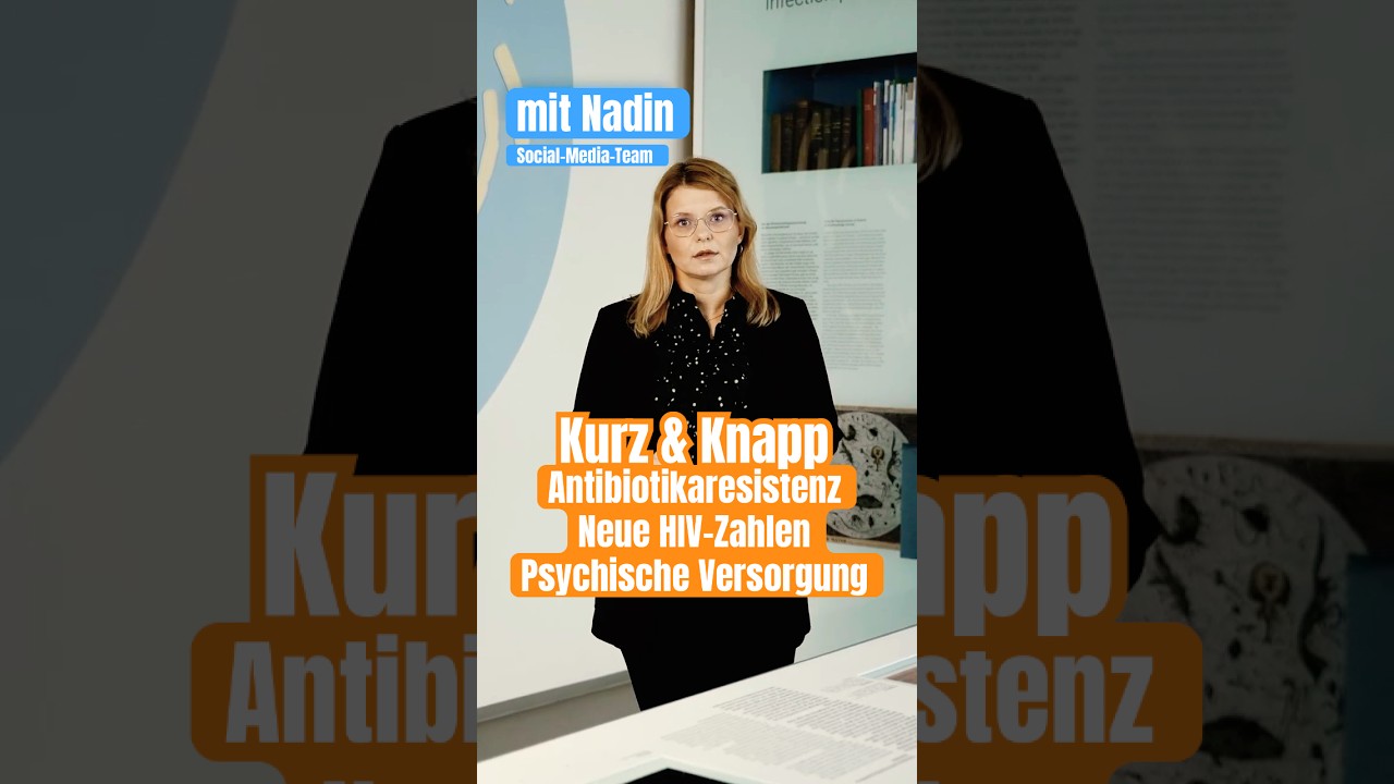 Antibiotika, HIV, psychische Gesundheit &ndash; das sind unsere 3 Themen in Kurz & Knapp.
