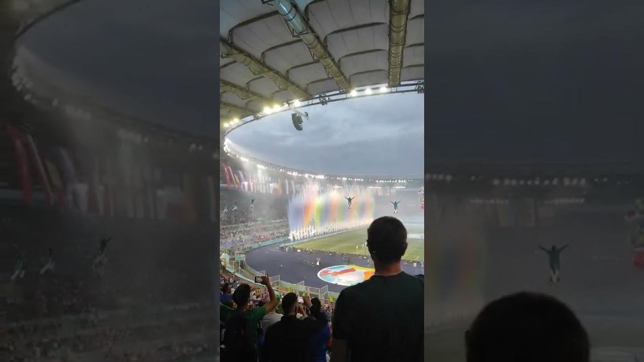 Bocelli ''Nessun Dorma'' Roma stadio Olimpico cerimonia di apertura euro 2020