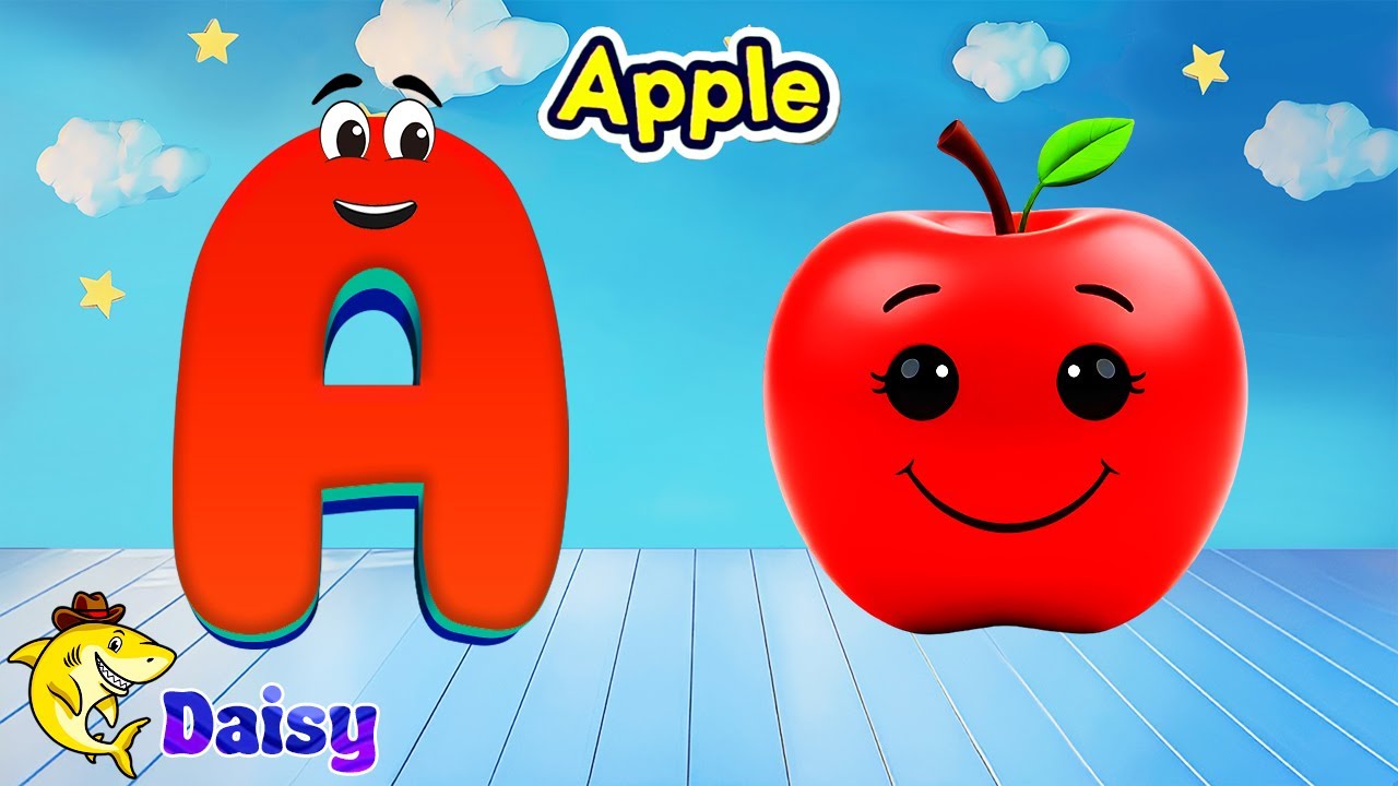 ABC Song for Kids | Learn Alphabet A–Z with Fun Pictures | Daisy The Shark