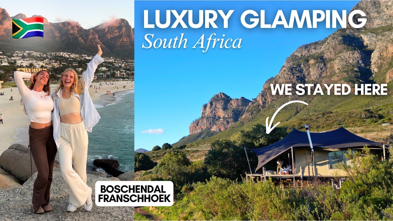 We slept at a Luxury glamping tent in South Africa 🇿🇦