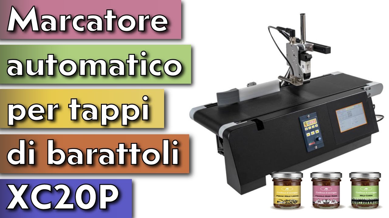 MARCATORE AUTOMATICO PER TAPPI DI BARATTOLI XC20P