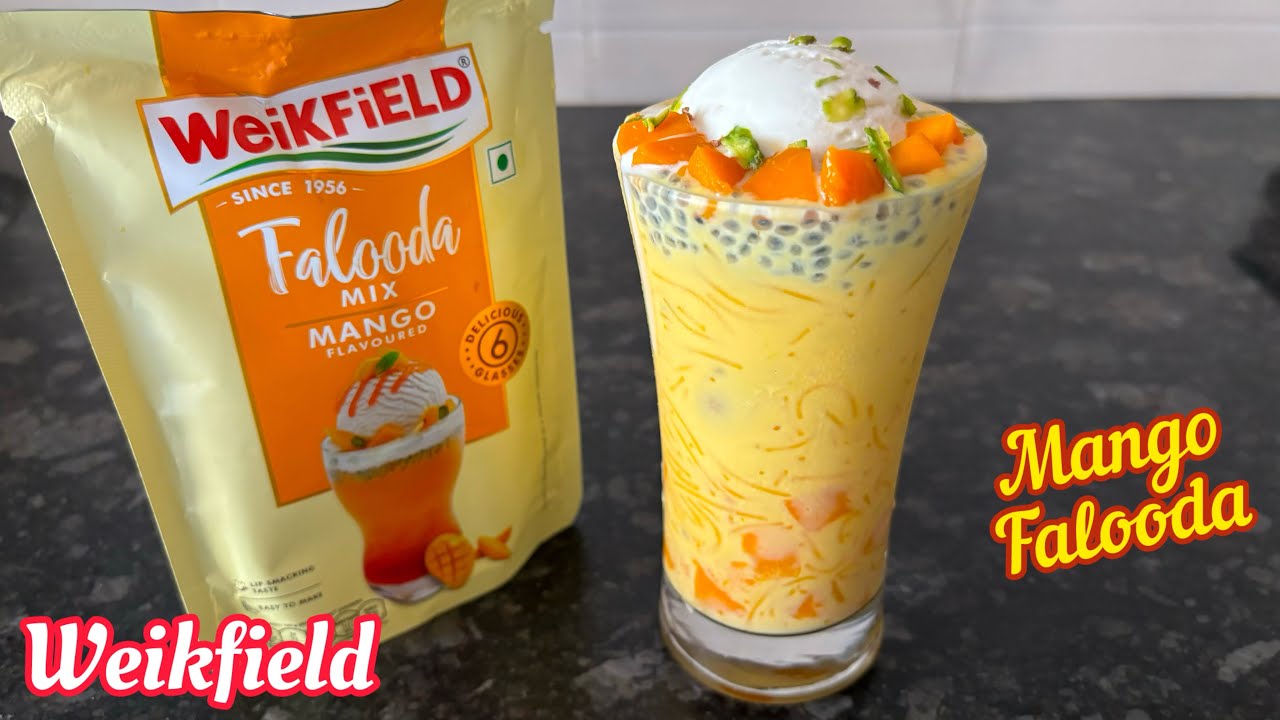 Weikfield Mango Falooda Recipe | How to make Weikfield Falooda Mix Mango Flavour | Weikfield Falooda