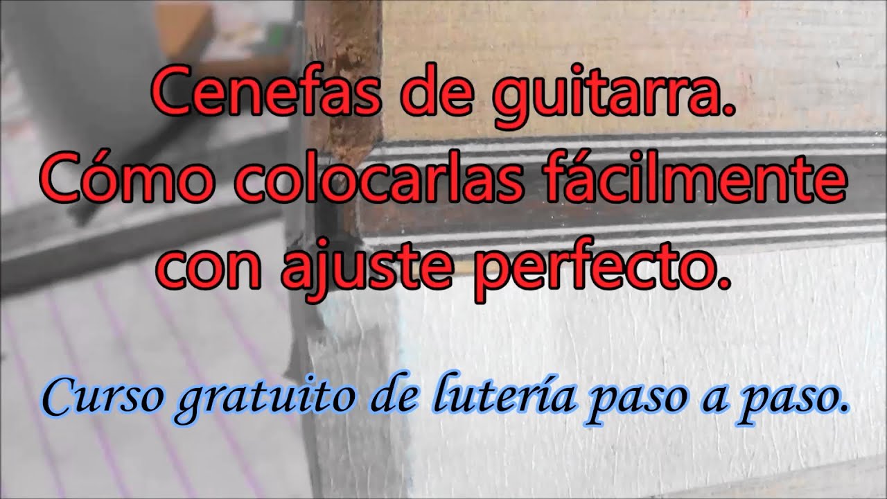 Cenefas de guitarra del fondo de guitarra y su colocación fácil a inglete.