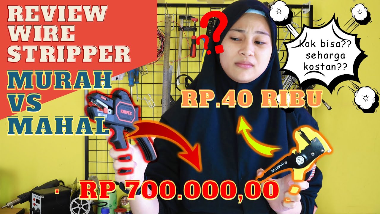 Riview Wire Stripper Knipex 12 62 180 VS Tang Kupas Murah 40rb-An Apa Bedanya??
