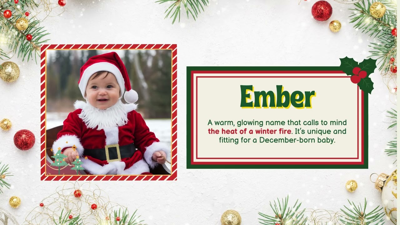 15 unique baby boy names that are perfect for December born babies #christmas #learningnames