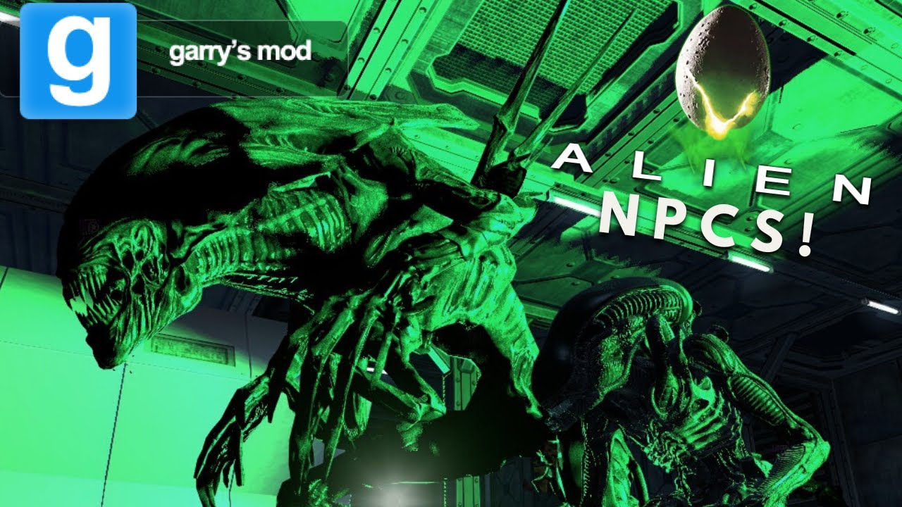 Gmod Mod Reviews: Alien Xenomorph NPC Pack!