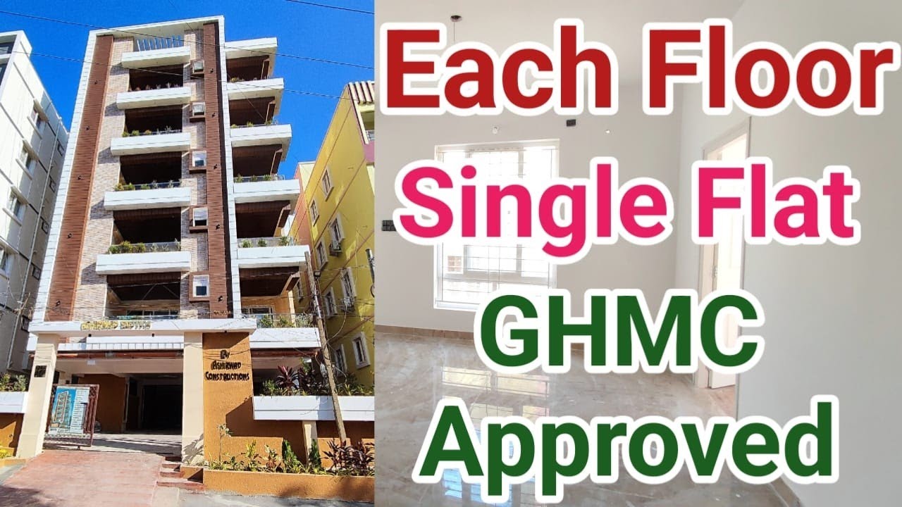 Brand New 3BHK Luxury Flats for sale Near Kondapur Gachibowli || GHMC Approved || Direct Builder