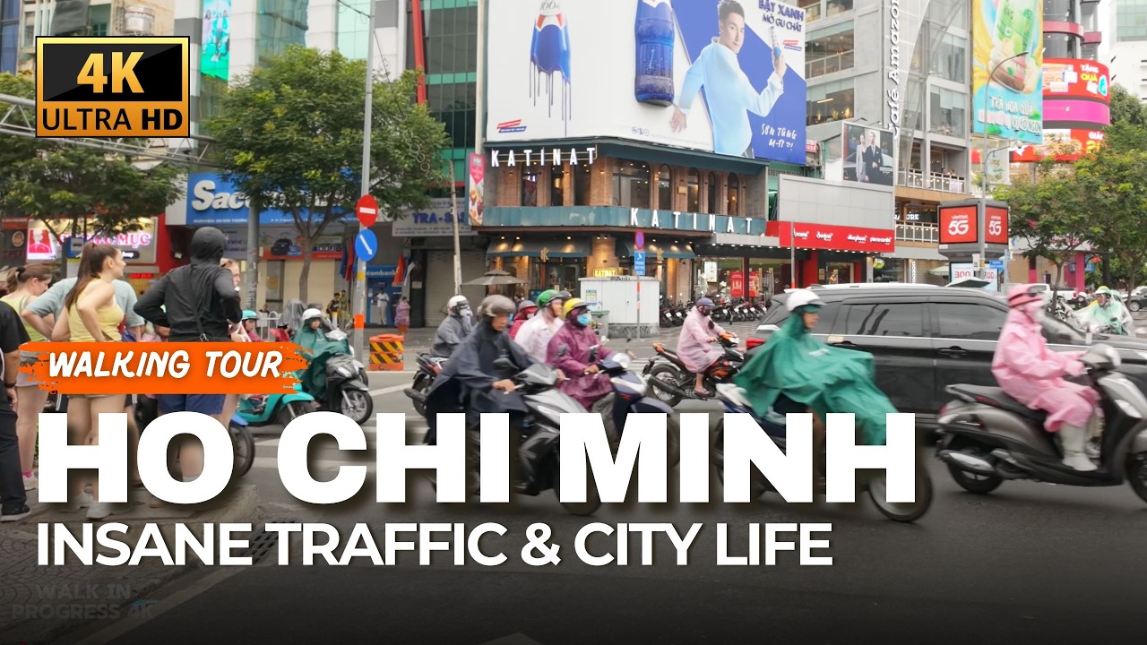 HO CHI MINH CITY, Vietnam 🇻🇳 Can You Handle the Traffic Here? | 4K Walking Tour