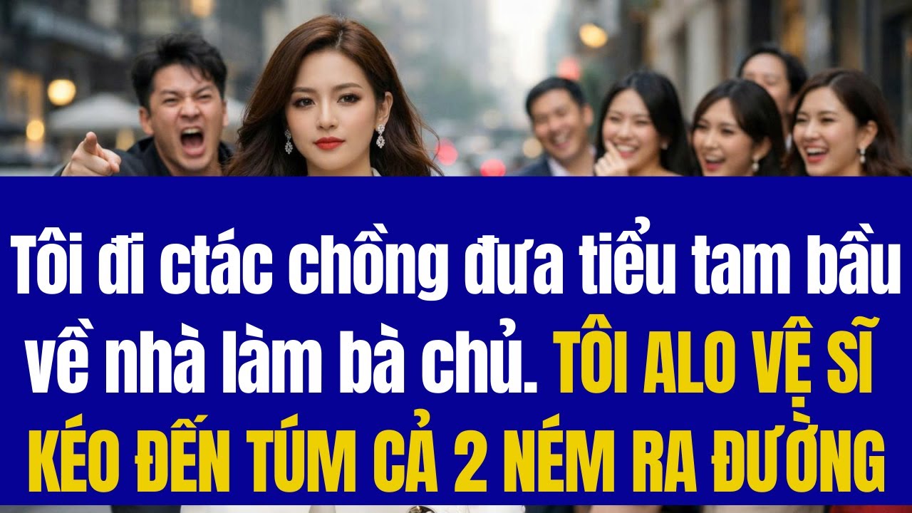 Tôi đi ctác chồng đưa tiểu tam b.ầu về nhà làm bà chủ. TÔI ALO VỆ SĨ KÉO ĐẾN TÚM CẢ 2 N.ÉM RA ĐƯỜNG